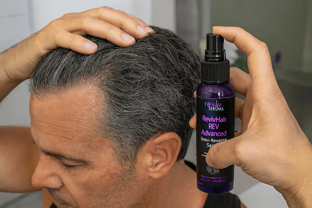 RevivHair REV Advanced: Grey Hair Reverse Serum with MelanoGray & Greyverse - Image 7
